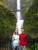 Lucie & Arnaud devant les Multnomah Falls
